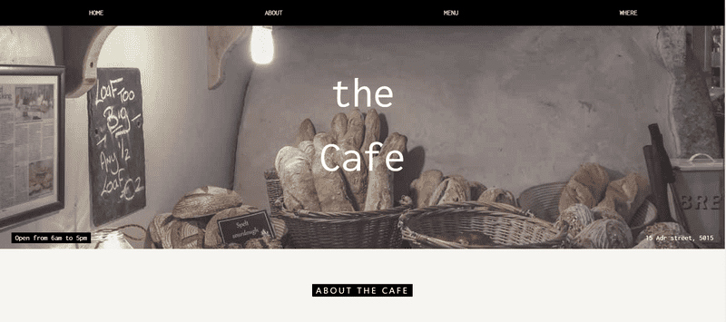 Cafe Wordpress theme